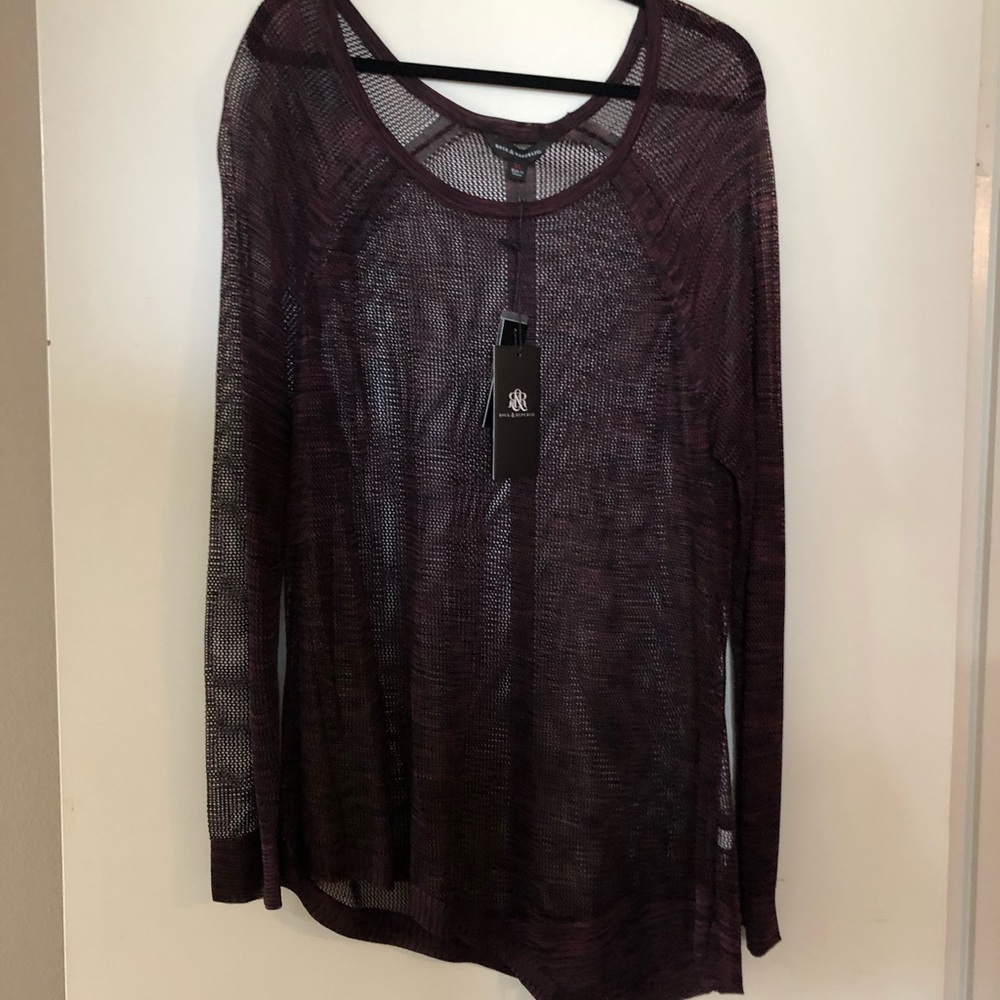 Rock & Republic Rayon, loose weave top